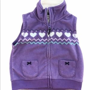 Baby girl fleece vest